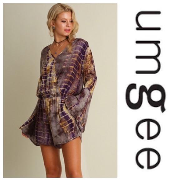Umgee Pants - Umgee Tie Dye Romper